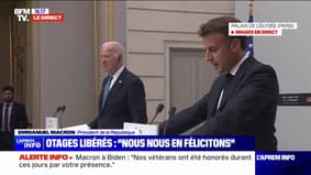 Emmanuel Macron: "Nous nous félicitons des 4 otages israéliens libérés ce jour par l'armée israélienne"