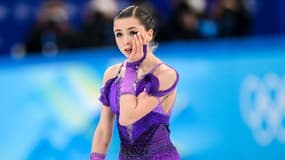 La patineuse russe Kamila Valieva lors des JO 2022 de Pékin