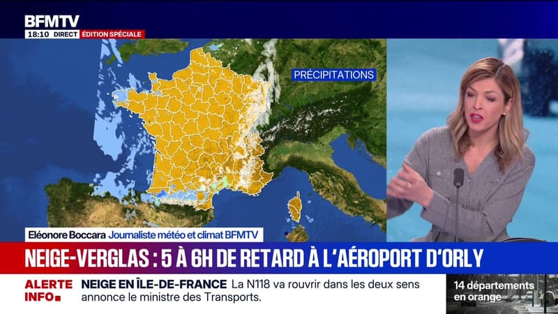 Marschall Truchot : Neige-verglas, 5 à 6H de retard à l'aéroport d'Orly - 07/01