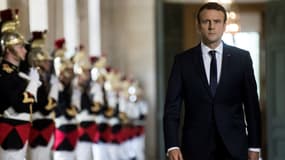 Emmanuel Macron lors du Congrès de Versailles le 3 juillet 2017.