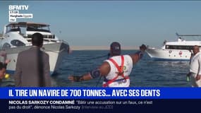 En Égypte, un lutteur tire un navire de 700 tonnes avec ses dents, un record 