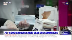 Coronavirus: 16.000 masques saisis dans les commerces parisiens