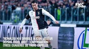 "Cristiano Ronaldo n'a dribblé aucun joueur depuis trois ans" : Capello a largement exagéré, la preuve en images