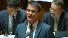 Manuel Valls au Sénat le 12 mai 2016.