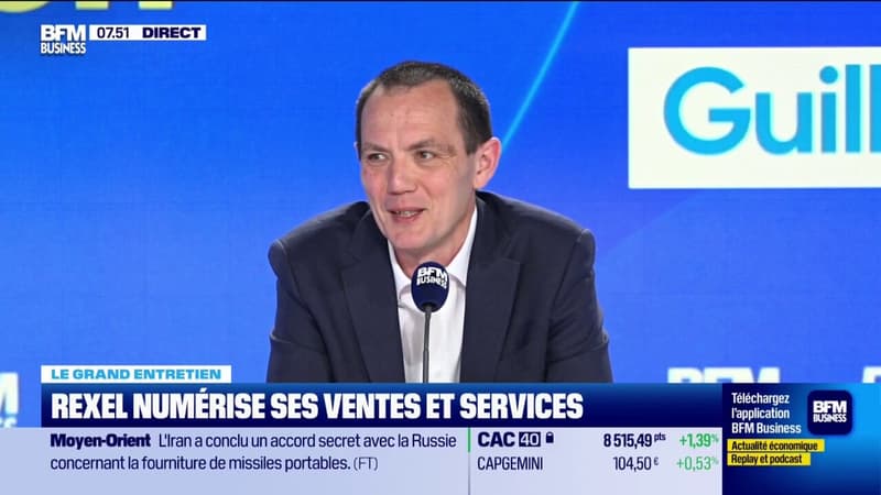 Guillaume Texier, directeur général de Rexel: "Plus d'un tiers de nos ventes passent par des canaux digitaux et on a enrichi ça avec un certain nombre de technologies basées sur l'IA"