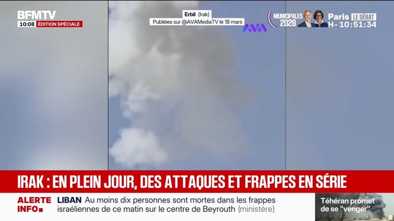 Irak: quatre explosions entendues à Erbil au Kurdistan autonome