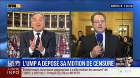 BFM Story: Édition spéciale Loi Macron: "Je ne crains pas la motion de censure déposée par l'UMP": Richard Ferrand - 17/02