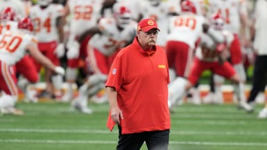 Andy Reid lors du match des Kansas City Chiefs contre les Eagles de Philadelphie, le 9 février 2025.
