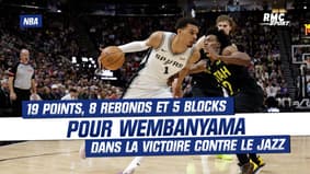 NBA : Wembanyama aide les Spurs à enchaîner une deuxième victoire de suite (résultats et classements)
