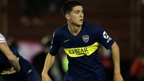 Leonardo Balerdi lors de son premier match à Boca Juniors en août 2018