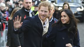 Le prince Harry et sa fiancée Meghan Markle à Nottingham, le 1er décembre 2017