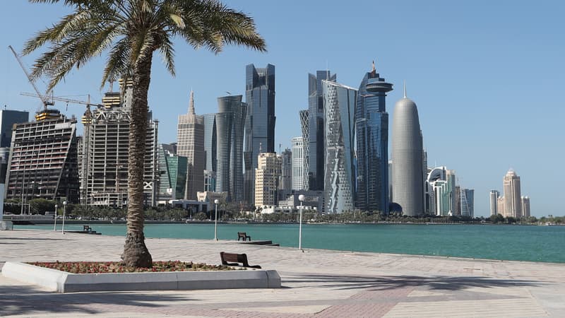 La corniche de Doha, capitale du Qatar.