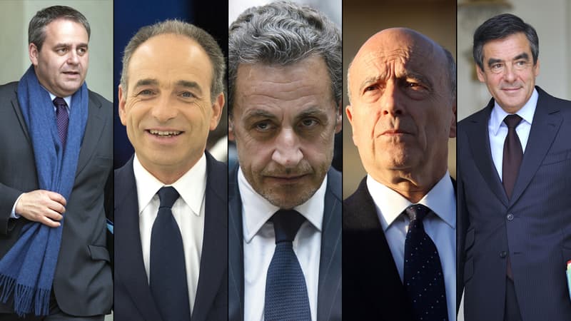 Xavier Bertrand, Jean-François Copé, Nicolas Sarkozy, Alain Juppé, François Fillon: cinq hommes qui visent 2017