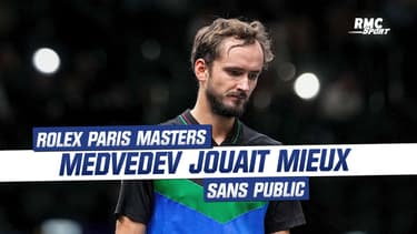 Rolex Paris Masters : "Je jouais beaucoup mieux à Bercy quand il n’y avait personne" affirme Medvedev