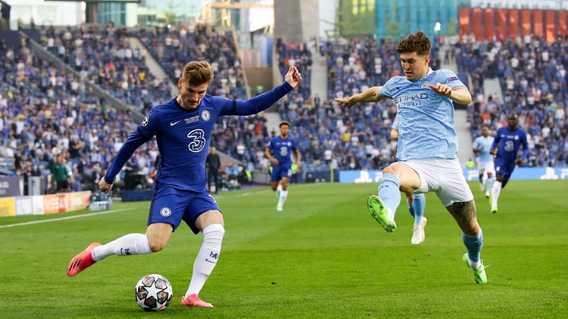 Manchester City-Chelsea: les deux gros loupés coup sur coup de Werner face au but