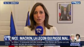 "Il ne s'agit pas d'un manque d'empathie." Brune Poirson défend Emmanuel Macron qui souhaitait à la septuagénaire blessée à Nice la "sagesse"