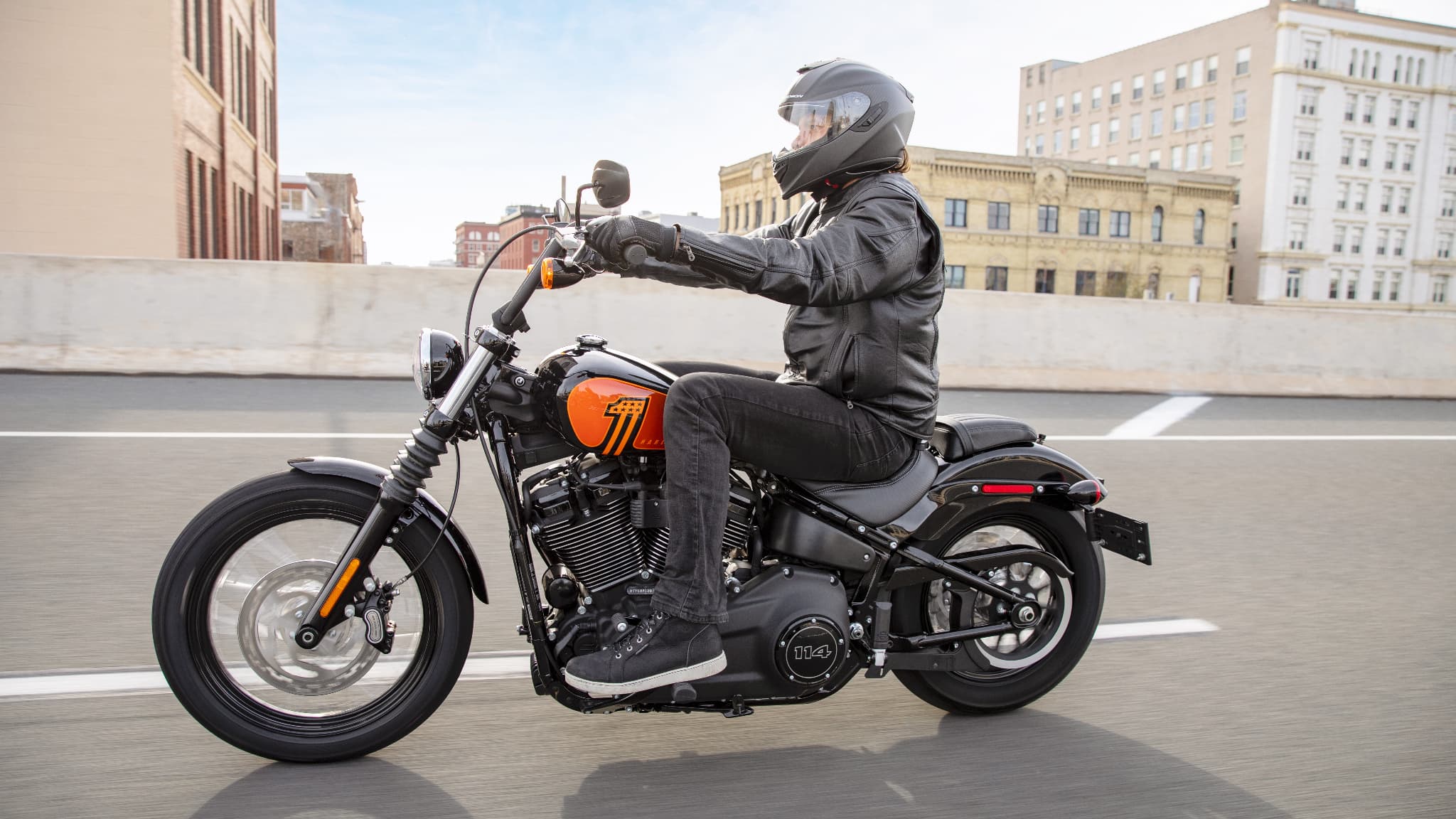 Un modèle Softail Street Bob de Harley-Davidson Un modèle Softail Street Bob de Harley-Davidson
