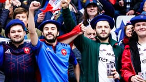 Des supporters des Bleus lors de France-Galles, le 18 mars 2023