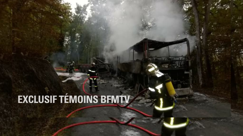 Photo exclusive d'un témoin BFMTV sur le lieu de l'accident. Photo exclusive d'un témoin BFMTV sur le lieu de l'accident.