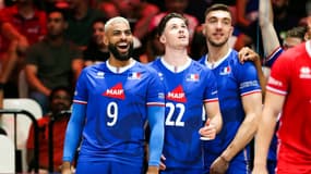 La joie de Ngapeth et les Bleus en Ligue des nations, en juillet 2022