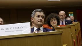 Gérald Darmanin, ministre de l'Intérieur au Sénat ce mercredi.