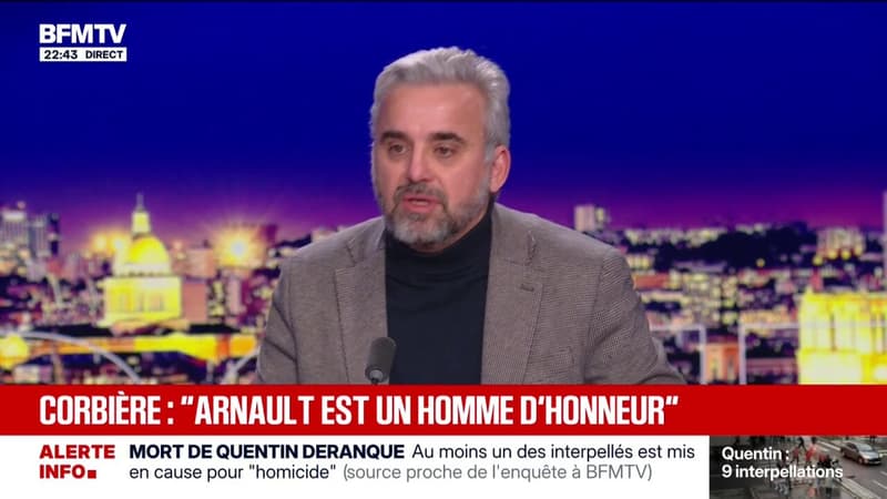 Assistant parlementaire de Raphaël Arnault interpellé après la mort de Quentin: "Raphaël Arnault est un homme d'honneur", estime Alexis Corbière, député de la Seine-Saint-Denis, ex-LFI