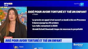 Toulon: un homme jugé en appel pour avoir torturé et tué un enfant de 10 ans