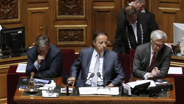 Le président du Sénat, Jean-Pierre Bel, au Sénat, le 9 avril 2014.