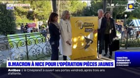 Nice: Brigitte Macron en visite pour l'opération Pièces jaunes