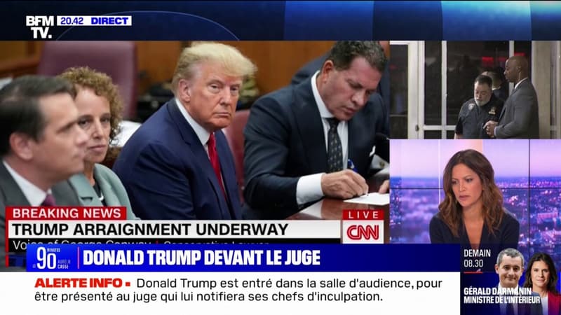 La première image de Donald Trump face au juge