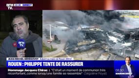 Incendie à Rouen: "Les maires ont été prévenus 12h après le début du sinistre, c'est inadmissible", déclare Jean-Michel Bérégovoy (EELV)