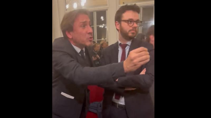 Jérôme Guedj dans les couloirs de l'Assemblée nationale le 19 décembre 2023
