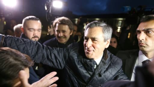 François Fillon accompagné de François Baroin le 7 février 2017 à Troyes
