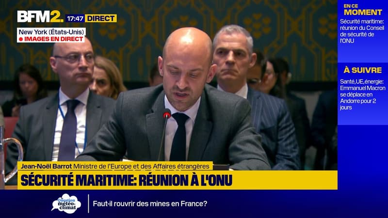 "Ni blocage, ni chantage, ni péage": au Conseil de sécurité de l'ONU, Jean-Noël Barrot s'oppose à la poursuite du blocage du détroit d'Ormuz