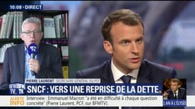 Emmanuel Macron dans "l’arrogance" pour Pierre Laurent (PCF) face à la colère des cheminots 