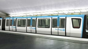 Comme ici sur la ligne 11, toutes les lignes de métro vont passer au bleu.