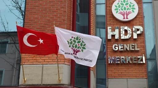 Le siège du Parti démocratique du peuple (HDP) à Ankara le 18 avril 2015