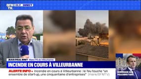 Le maire de Villeurbanne affirme que l'incendie en cours touche "un ensemble de start-up, une cinquantaine d'entreprises"