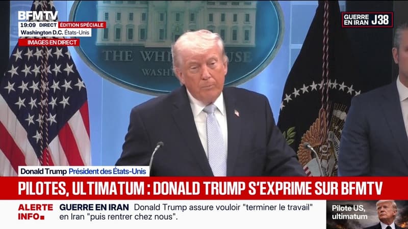 Sauvetage du pilote américain en Iran: "On a envoyé 200 soldats pour en récupérer un", détaille Donald Trump