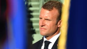 Emmanuel Macron le 17 août 2018 à Bormes-les-Mimosas