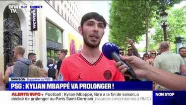 Mbappé prolonge au PSG: "J'étais le plus heureux des hommes", se réjouit un supporter