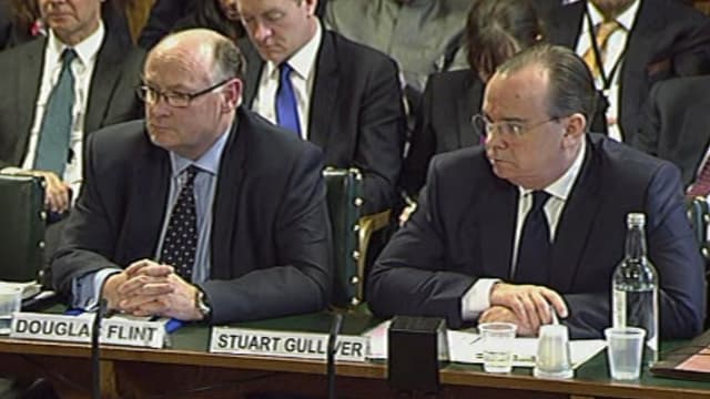 Stuart Gulliver et Douglas Flint étaient auditionnés par les parlementaires britanniques.