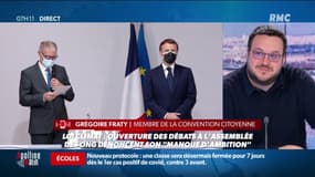 "On attendait un grand mouvement de société, on se retrouve avec une loi climat plus politique qu'efficace" estime Grégoire Fraty, membre de la Convention Citoyenne