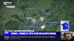 Crues dans l'Yonne: "Le pic de crue est attendu pour demain midi", affirme la maire de Poilly-sur-Serein