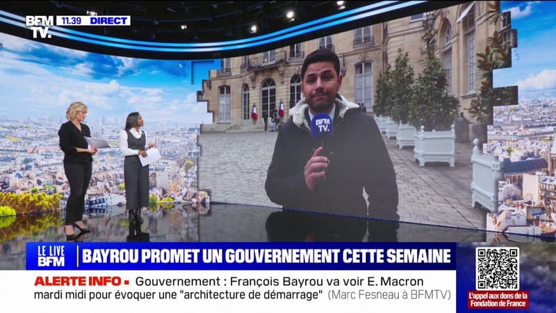 François Bayrou va s'entretenir avec Emmanuel Macron ce midi pour travailler à la formation du nouveau gouvernement