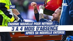PSG : Trois à quatre mois d'absence pour Neymar !