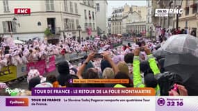 Tour de France: le retour de la folie Montmartre