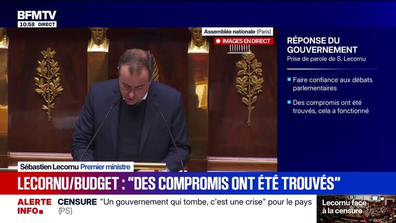 Budget 2026: "Le dernier mot ne revient pas au gouvernement, il vous revient par les deux motions de censure", déclare Sébastien Lecornu à l'Assemblée
