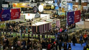 Des visiteurs lors du 60e Salon de l'agriculture, le 24 février 2024 à Paris 