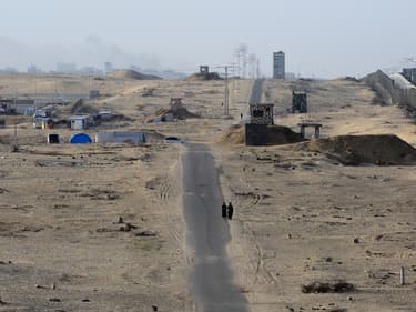 Une zone de la bande de Gaza, près de la frontière égyptienne, le 22 mai 2024. PHOTO D'ILLUSTRATION